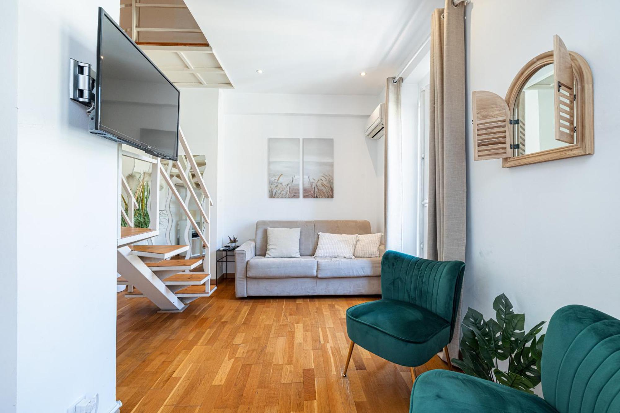 ニースMassena Street - 1 Bdr Duplex With Ac & Parkingアパートメント エクステリア 写真